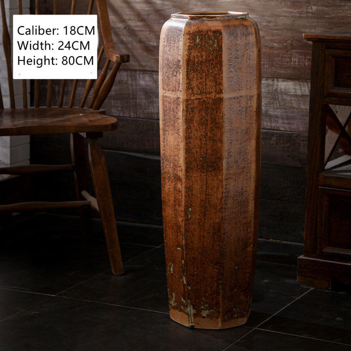 Modern Minimalist Floor-to-ceiling Ceramic Large VaseProduct information:


 Name: floor-standing octagonal vase
 
 Material: Ceramic
 
 Style: modern minimalist
 
 Process: pure handmade, color glaze
 
 Size: Floor-st0nullLofineModern Minimalist Vase