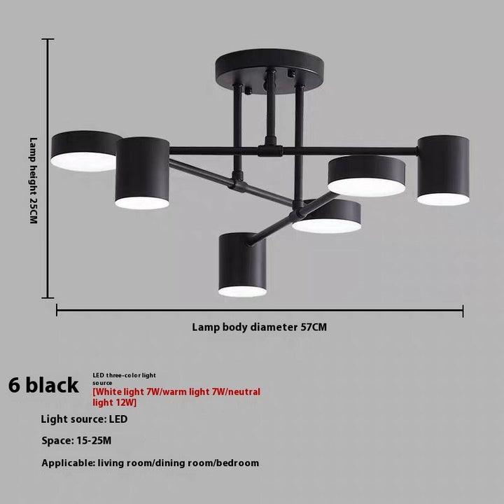 Bedroom Ceiling Lamp Living Room Simple Creative Iron LightingProduct information:
 
 Voltage: 110~220V
 
 Light source type: LED lamp
 
 Lamp Material: iron materials
 
 Shade material: Aluminum


Packing list: 

1*Ceiling Lam0nullLofineBedroom Ceiling Lamp