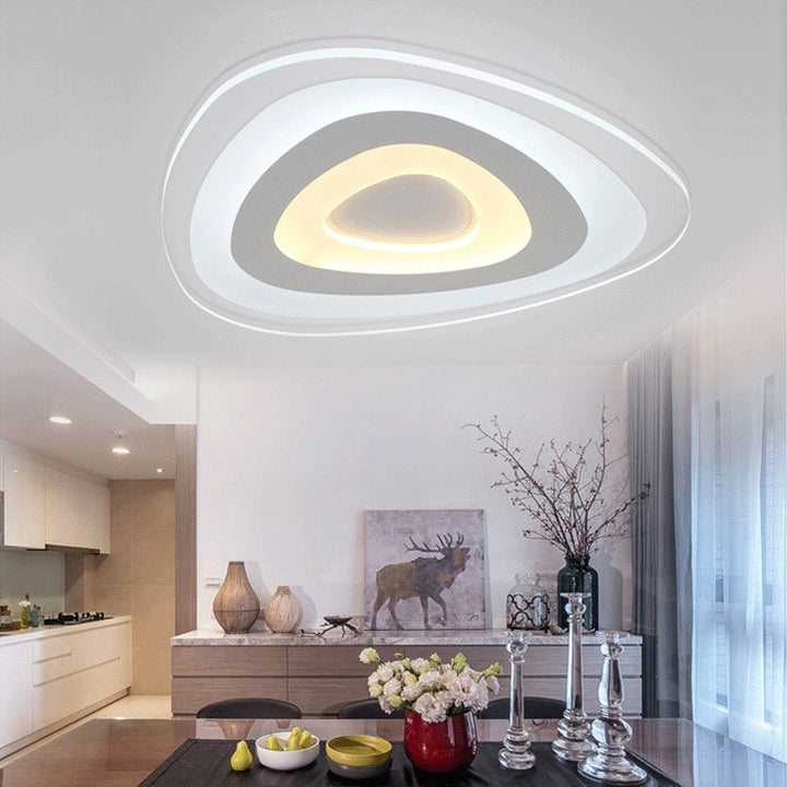 Ceiling Lamp Creative Bedroom Lighting Triangle Lamp In The Living RooProduct information:
 
 Light color: white light, warm light, warm inside and outside white light, warm inside and outside light, three-color light, electrodeless di0nullLofineCeiling Lamp