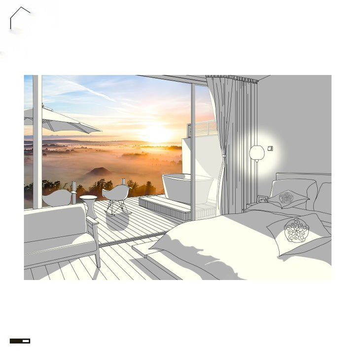 Art Sunshine Light Painting Living Room DecorationProduct information :
 
 
 Frame type: L-shaped frame/white
 
 Applicable space: bedroom
 
 Color classification: A, B, C and D.
 
 Combination form: Style 1: [power0nullLofineArt Sunshine Light