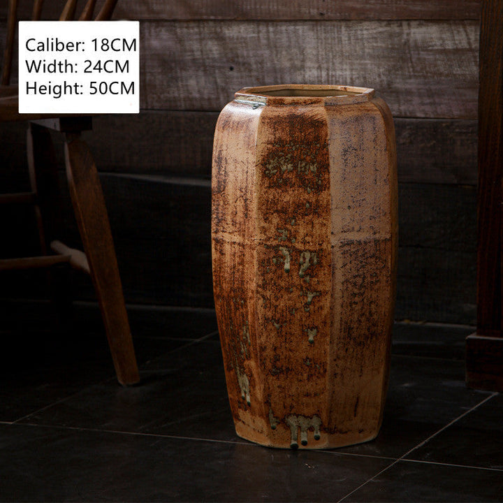 Modern Minimalist Floor-to-ceiling Ceramic Large VaseProduct information:


 Name: floor-standing octagonal vase
 
 Material: Ceramic
 
 Style: modern minimalist
 
 Process: pure handmade, color glaze
 
 Size: Floor-st0nullLofineModern Minimalist Vase